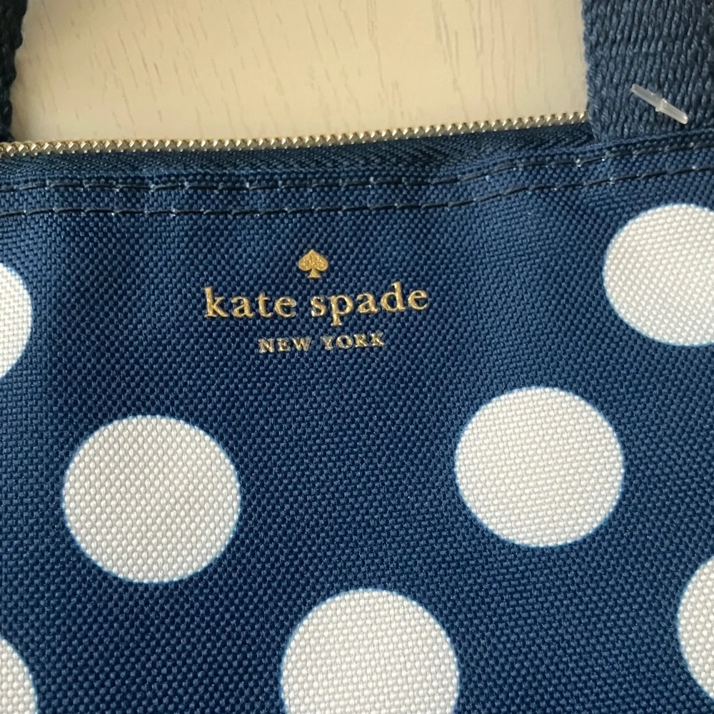 Kate Spade New York Navy Jumbo Dot Lunch Bag (NWT)